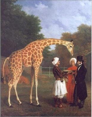 Jacques-Laurent Agasse The Nubian Giraffe Norge oil painting art